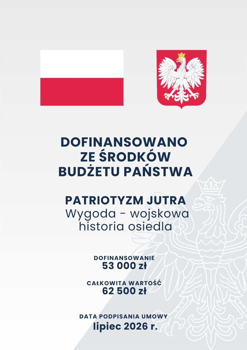 Informacja o dofinansowaniu