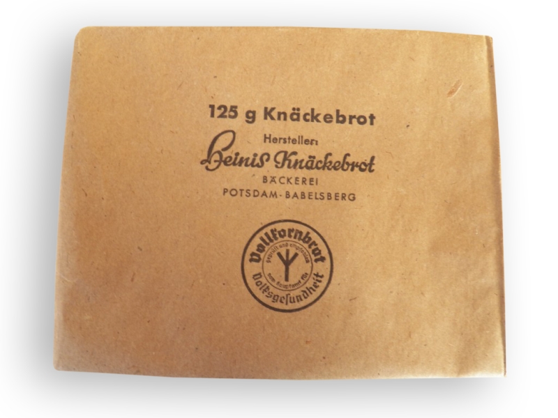 125-gramowe opakowanie niemieckiego pieczywa chrupkiego, II wojna światowa