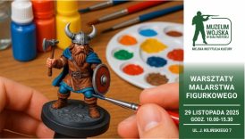 Ręka maluje figurkę wikinga