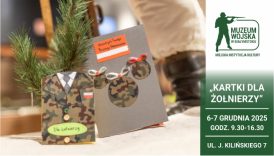 Na banerze ręcznie robione kartki świąteczne